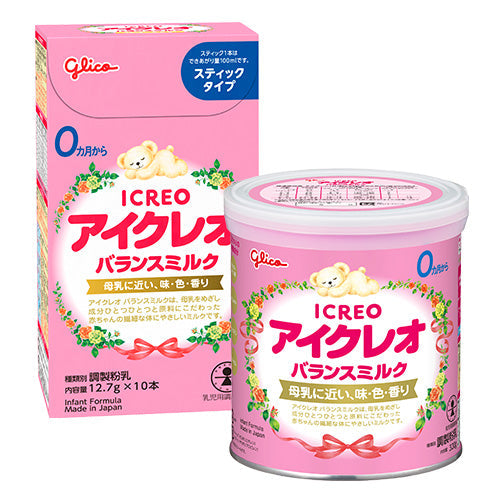 アイクレオ 粉ミルク スティックタイプ　缶 Amazon.co.jp: アイクレオ バランスミルク スティック 12.7g×40