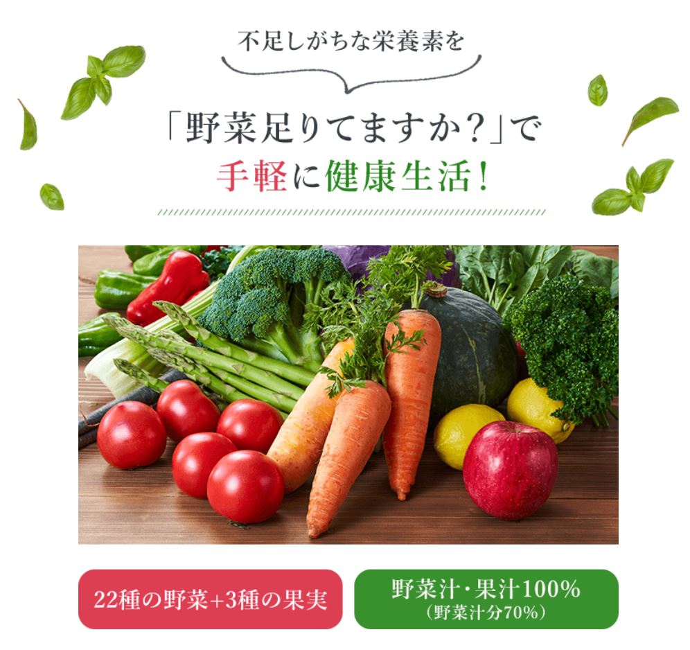 【定期初回限定特別価格】野菜足りてますか？30本