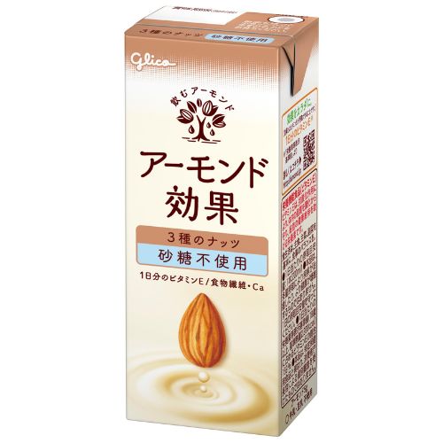 【特別販売】アーモンド効果　３種のナッツ砂糖不使用２００ｍｌ２４本