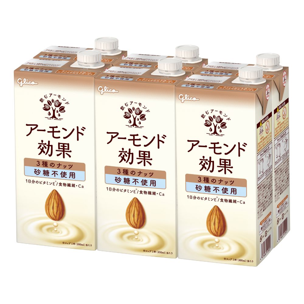 【定期】アーモンド効果 3種のナッツ砂糖不使用 1000ml　6本