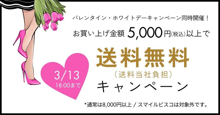 5,000円以上お買い上げで送料無料